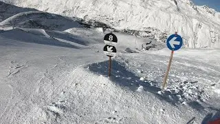 Obergurgl, Austria - Black Slope 8 & 8A - GoPro - 4K - Gurgl - Ötztal