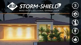 B&D Storm-Shield&trade; Wind Rated Sectional Garage Door