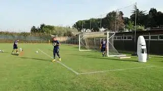 Allenamento Portieri Nazionale B Italia - Attacco a contrasto