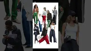 Adidas track pants outfit fall winter 2024 fashion trend #fashion #widelegpants #widepants