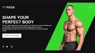 How To Make A Gym Website Design Using HTML And CSS Step By Step | Website Tutorial