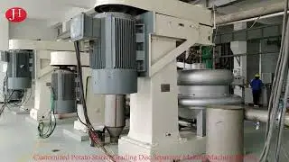 Customized Potato Starch Grading Disc Separator Making Machine Electric