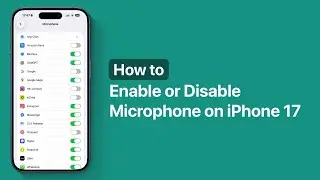 Как включить или выключить микрофон на iPhone 17