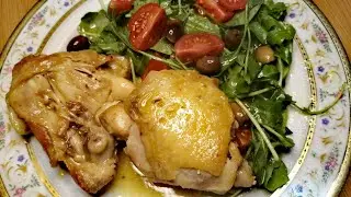 #ricettafacile #pollo | sovracosce di pollo al vino bianco | gustoso piace tanto anche ai bambini 🍗