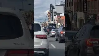 morning traffic jam Montreal City #traffic #montrealcity #shorts #fyp