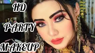 पार्टी मेकअप Super Glam Party Makeup Transformation | HD Look