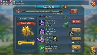 Lords Mobile - Opening Gold boxes in SGK - Thanks SugarKane