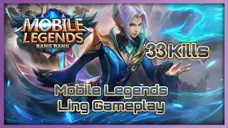 ling gameplay after his nerf 33 kill Mobile Legends /موبايل ليجيندز قيم بلاي لينج بعد التضعيف