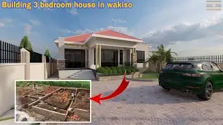 12M used to start this 3 bedroom house design in wakiso Temangalo from foundation