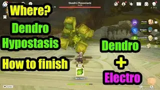Place of new dendro boss Dendro/ Hypostasis and how do you finish genshin impact