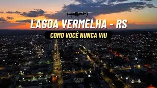 P&ocirc;r do Sol Sobre Lagoa Vermelha - Imagens A&eacute;reas Cinematogr&aacute;ficas
