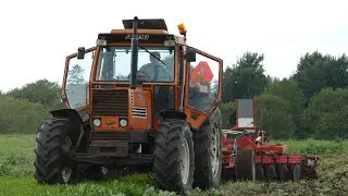 Fiat 1580 Turbo DT cultivating w/ 5-meter Kverneland QualiDisc 5000 | Pure Sound | DK Agriculture