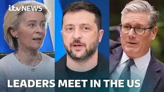 Watch live as European leaders arrive in Washington DC ahead of White House meeting | ITV News