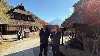  Saiko lyashi-no-Sato Nenba, thatched-roof village in Japan with stunning views of Mount Fuji!,Japan