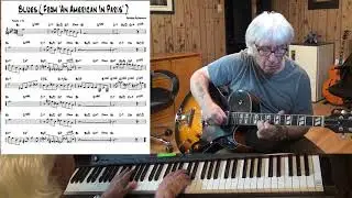 Blues ( From 'An American In Paris' ) - Jazz guitar & piano cover ( George Gershwin )