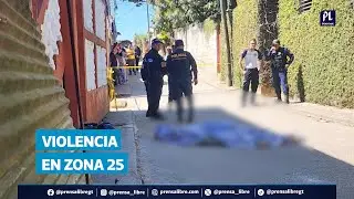 Mujer muere en ataque armado en zona 25 frente a dos niños; tercer hecho violento en 24 horas