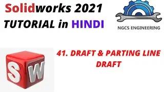 SolidWorks tutorial in Hindi || 41. Draft & Parting line draft