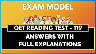 OET READING TEST - 119 | MIHIRAA