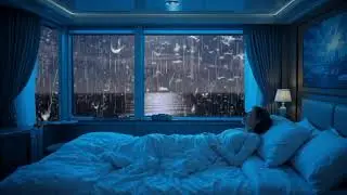 Rain Sounds on Ocean View Cabin for Deep Sleep & Relaxation