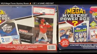 MLB Mega Mystery Power Box 🔥 1 OF 1 & GAME USED BAT