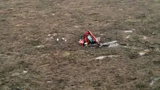 Digger stuck in Moneygal Bog