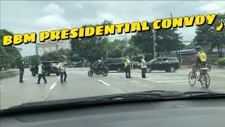 Presidential Convoy Spotted at Quezon Memorial Circle