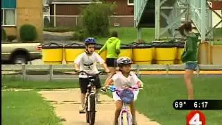 Kids show off their athletic skills