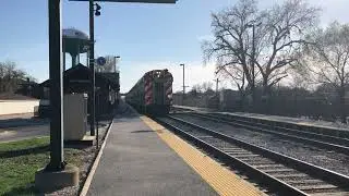 Metra SouthWest Service 112 Inbound @ Chicago Ridge Station 4/13/23