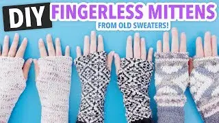DIY Fingerless Mittens made from Old Sweaters! - HGTV Handmade