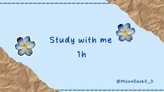 Study with me 1h | no breaks|ADHD focus|