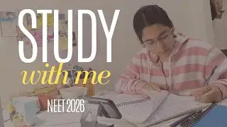 🔴Live Study with me 3 hr(90/10) for NEET 2026 