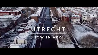 Snow in Utrecht | 4K Drone Footage
