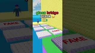 😂 glass bridge troll in roblox