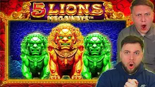 BUYING *MYSTERY* BONUSES ON 5 LIONS!