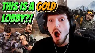 Craziest Gold Lobby End Circle?! - Apex Legends