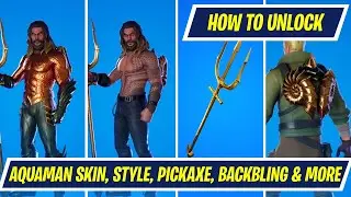 How to Unlock Aquaman, Arthur Curry Style, Trident Pickaxe, Supreme Shell Backbling & more Fortnite