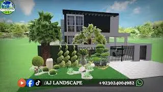 1 Kanal Beautiful Garden Design | Phase 8 Lahore | AJ Landscape Pakistan 🌿✨