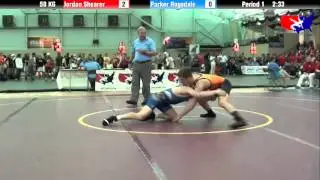 Jordan Shearer vs. Parker Ragsdale at 2013 FILA Cadet Nationals - FS