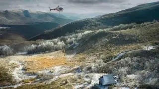 Bieszczady 2021 Sling Loads transport by Airbus H125 Helicopter in Bieszczady Mountains
