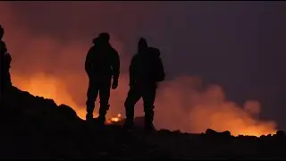 VOLCANO ERUPTION ICELAND IN 4K