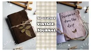 Vintage journal book  || Give away  ||diy book