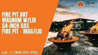 Fire Pit Art Magnum w/lid 54-inch Gas Fire Pit - MAG/LID