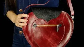 HOW TO MAKING THE LEATHER HEART BAG