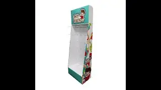 Custom Cardboard Hooks Peg FSDU Floor Display Stand!Contact Us: www.popdisplay.me info@popdisplay.me