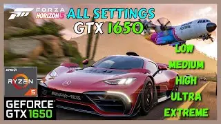 Forza Horizon 5 || GTX 1650 ( Laptop ) Benchmarks || Ryzen 5 5600H [ ALL SETTINGS ]