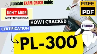 How I CRACKED PL-300 Exam in Just 6 Hours | Microsoft Power BI Data Analyst | Important  Tips | PDF