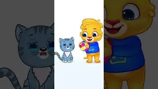 🐱 Mini kitten is super hungry and only wants milk 😿🍼 Lucas keeps bringing toys