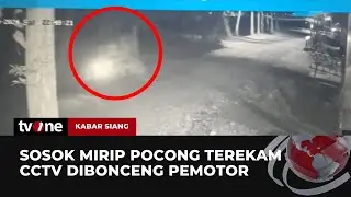 VIRAL! Pengendara Motor Diduga Bonceng Pocong Terekam CCTV Polsek Lendah | Kabar Siang tvOne