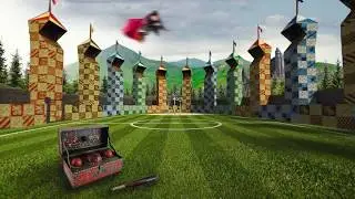 Quidditch Pitch ⋄ Training Day [ASMR] ⚡ Harry Potter Ambience ⋄ Hogwarts Outdoors