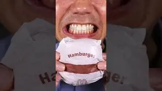 Satisfying McDonald&rsquo;s Hamburger 🍔  ASMR #Hamburger #Satisfying #ASMR #ChewingSounds #McDonalds